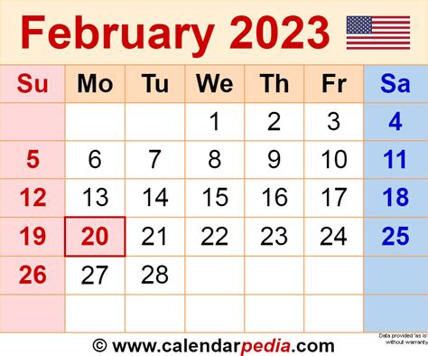 Netspend Calendar For February 2023